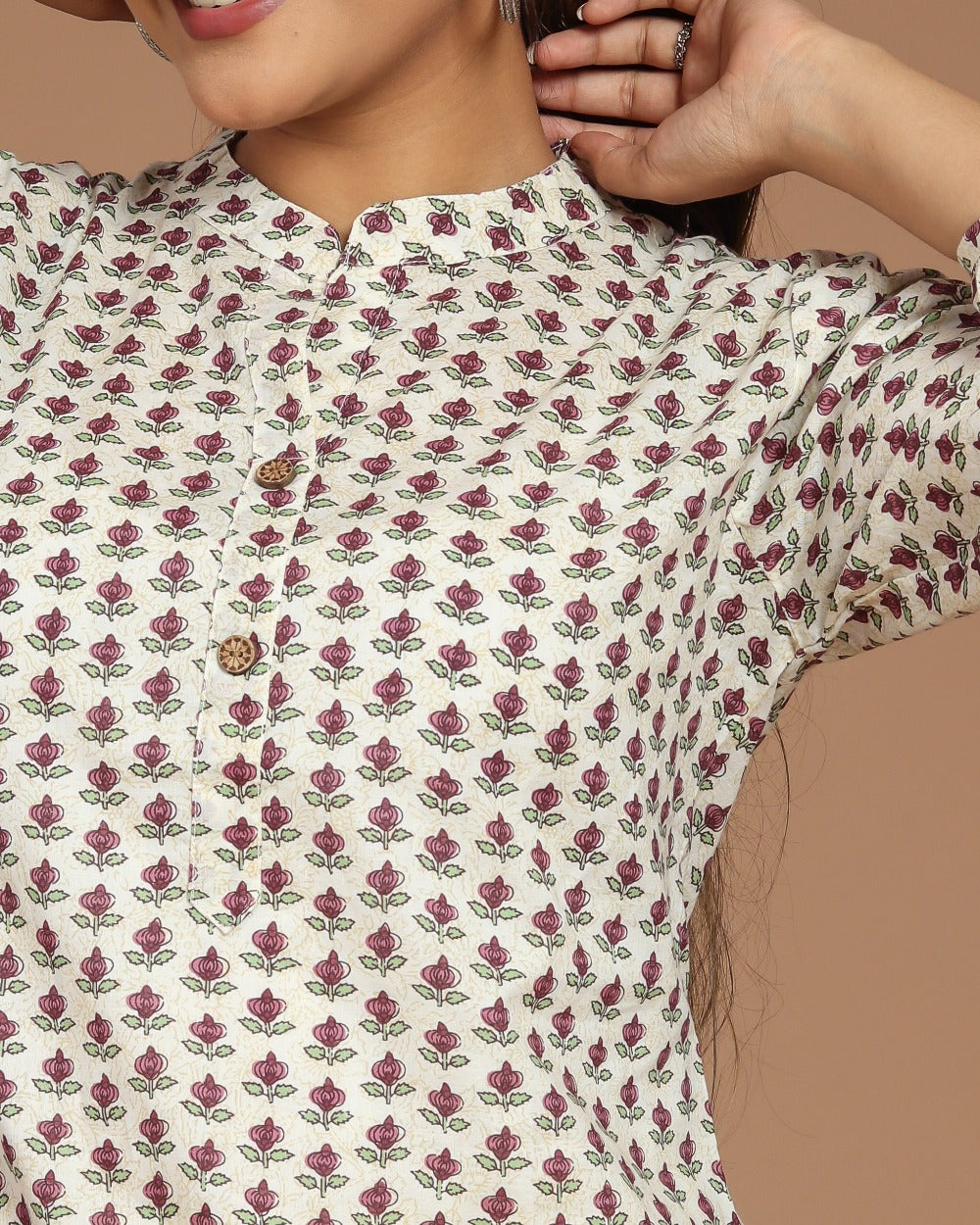 Printed Cotton Short Kurti