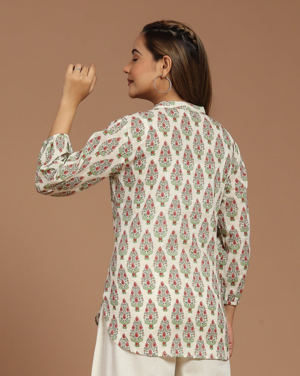 Printed Cotton Short Kurti