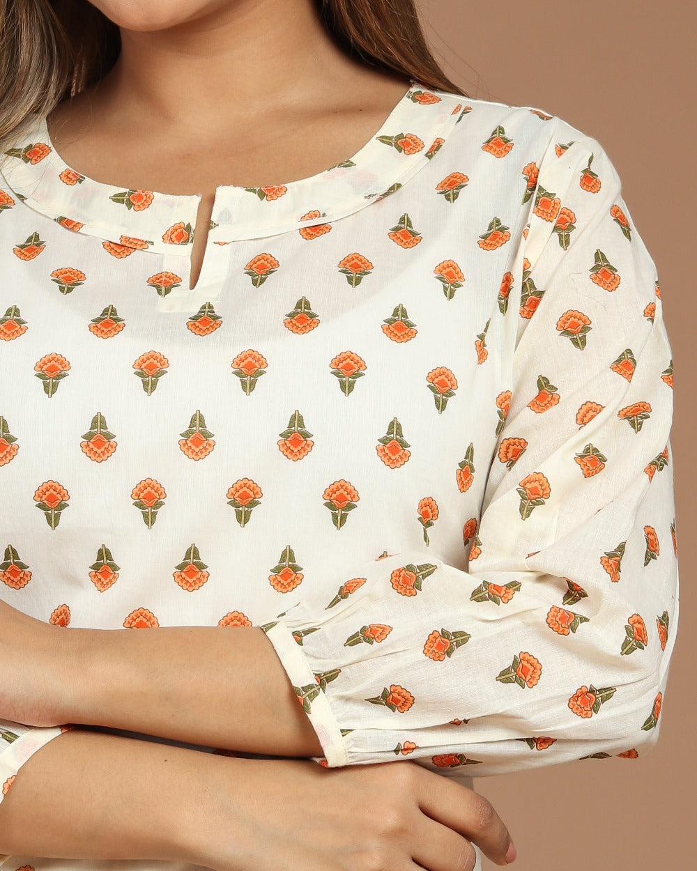 Printed Cotton Short Kurti