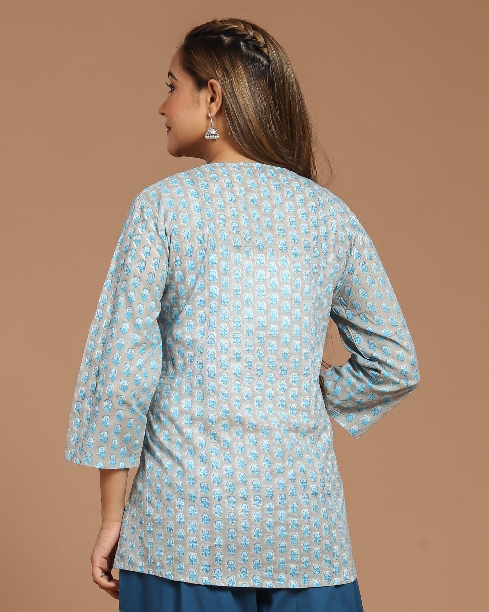 Block Printed Cotton Short Top