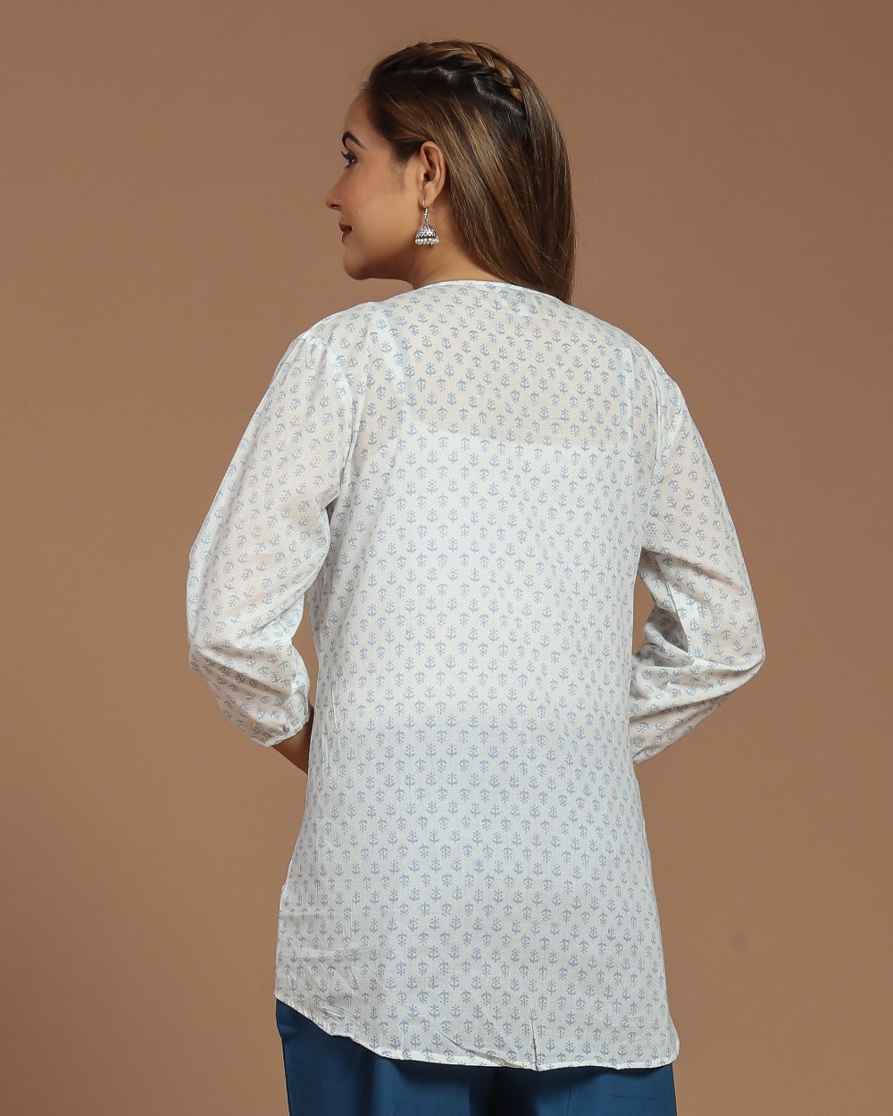 Block Printed Cotton Short Top
