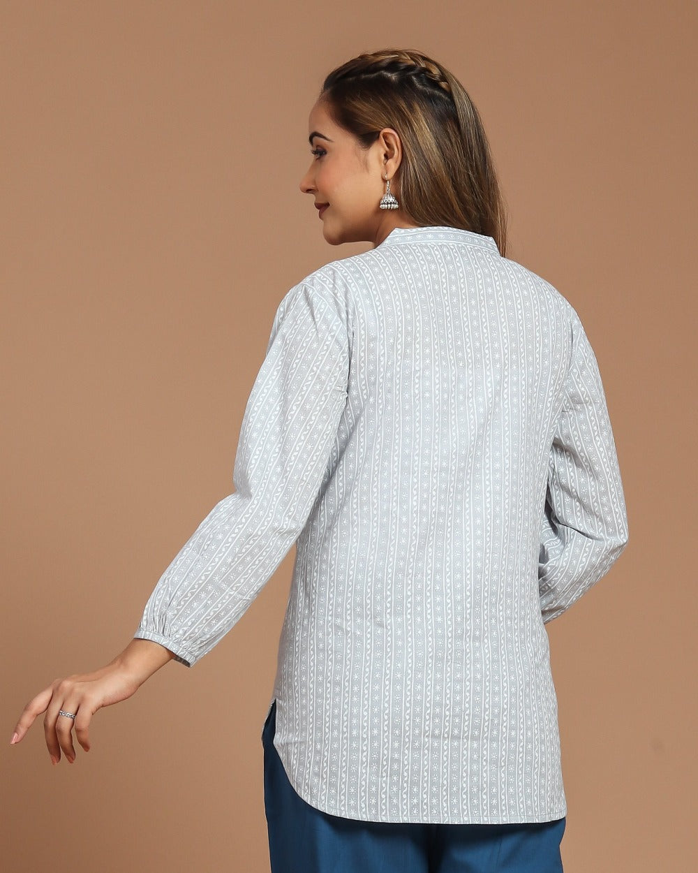 Block Printed Short Kurti