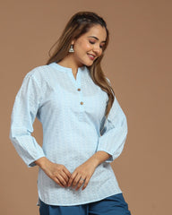 Block Printed Short Kurti