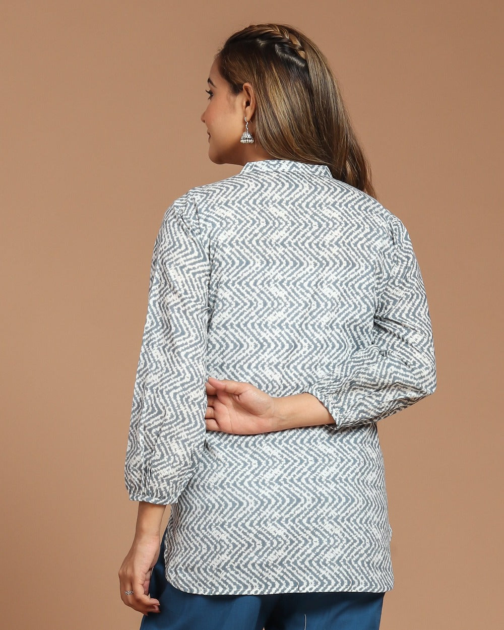 Printed Cotton Short Kurti