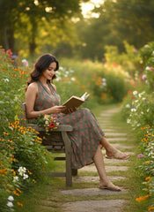 Olive Mirage Satin Dress