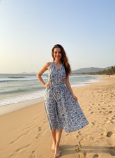 Sea Whisper Halter Dress