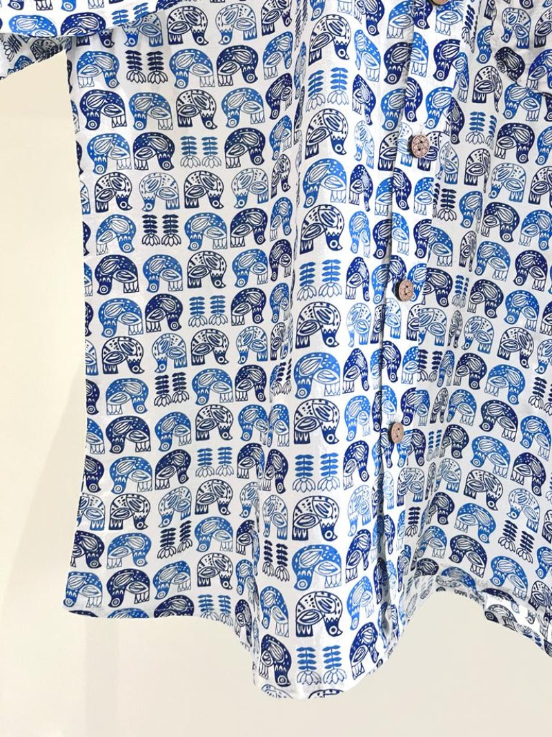 COTTON PRINTED HALF SLEEVE SHIRT