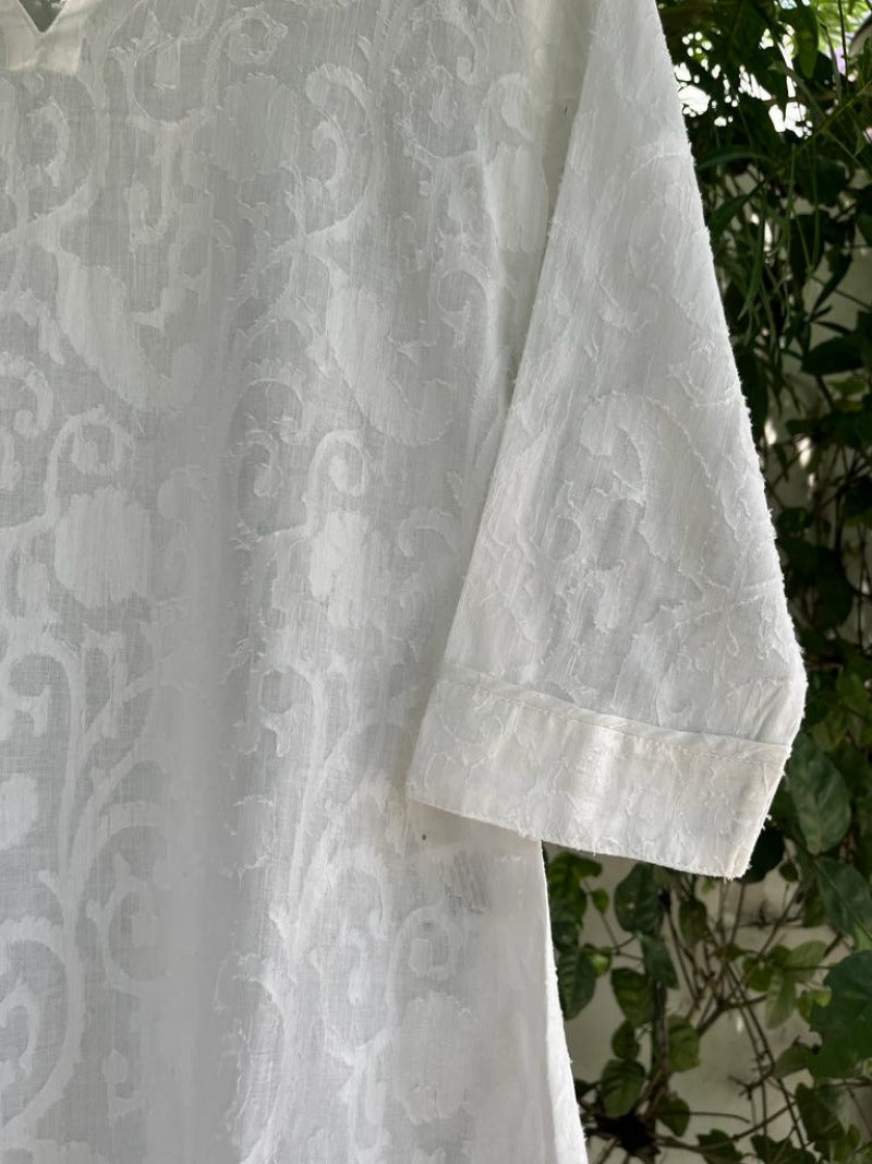 White Dobby Kurta
