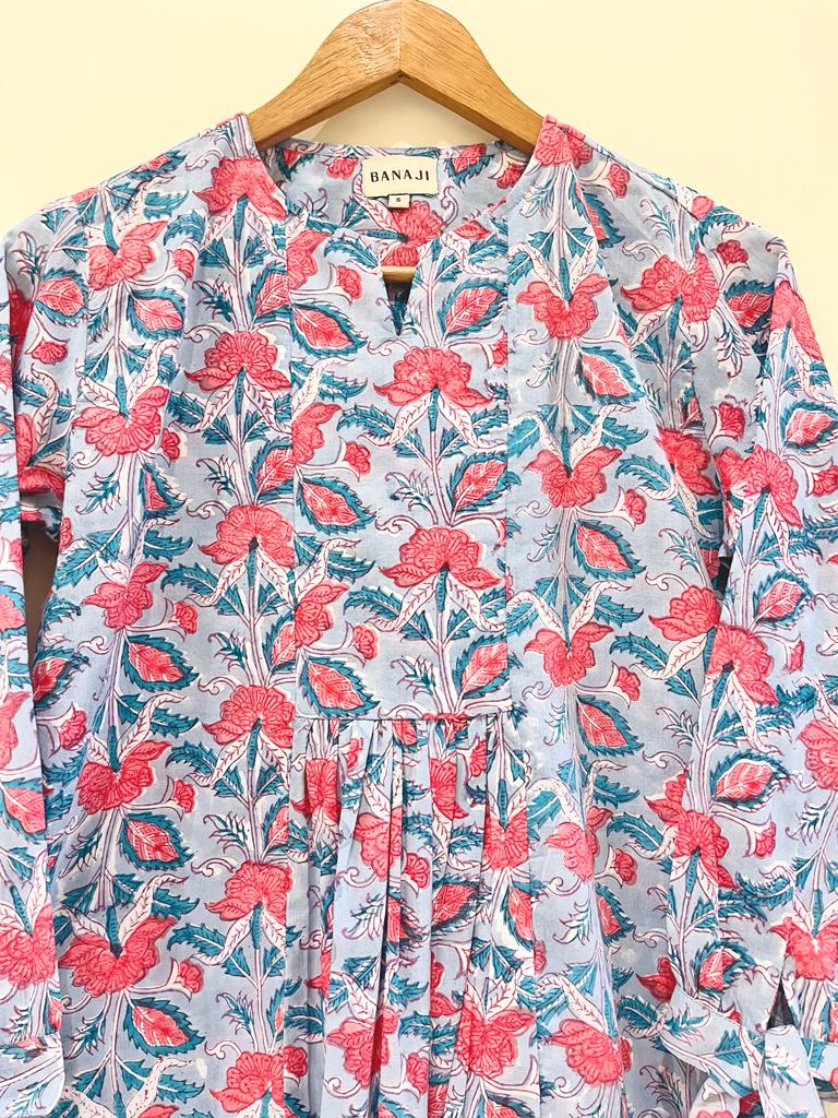 ‘Most Loved’ Block Printed Cotton Short Top