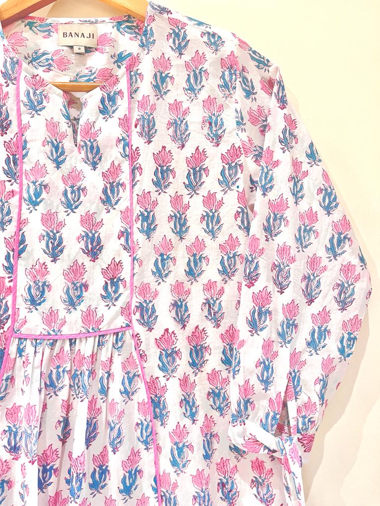 Block Printed Cotton Short Top