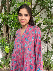 Mystic Rose Tiered Dress