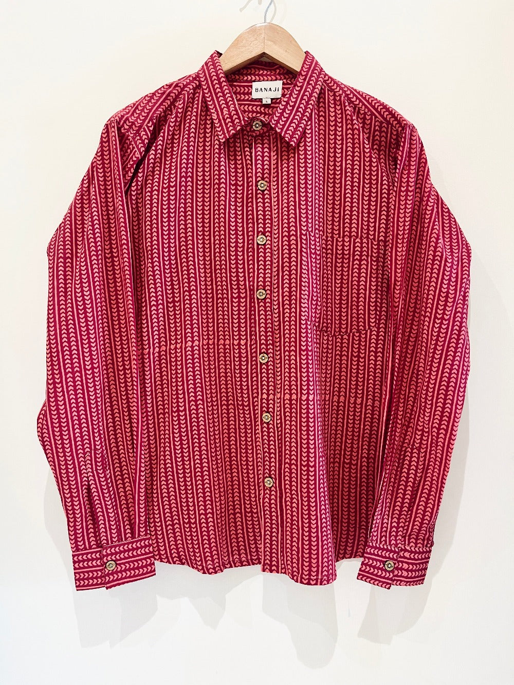 COTTON BLOCK PRINTED FULL SLEEVE SHIRT