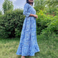 Blue Chintz Printed Dress