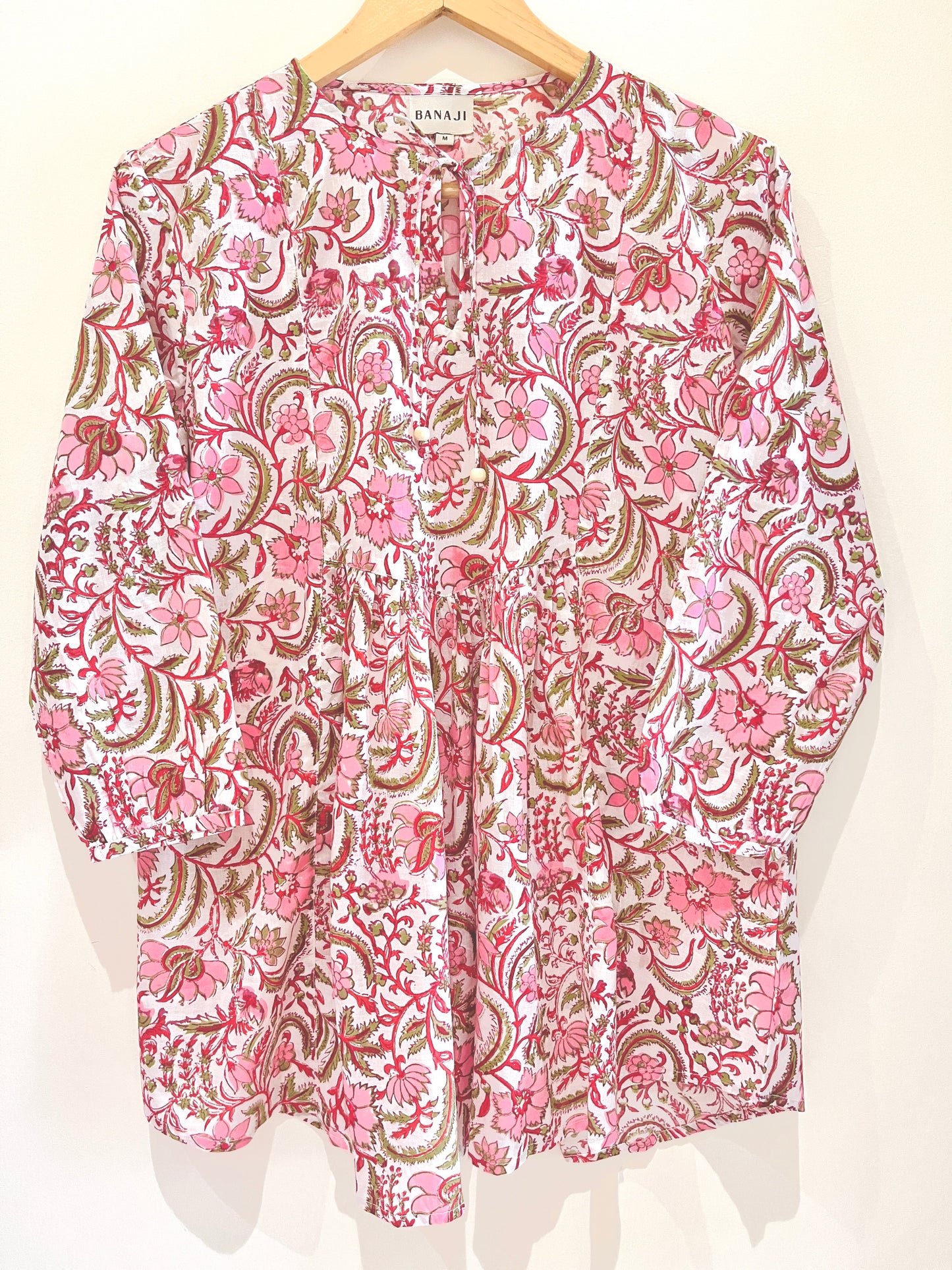 Block Printed Cotton Short Top