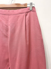 Blush Pink Narrow Leg Cotton Pants