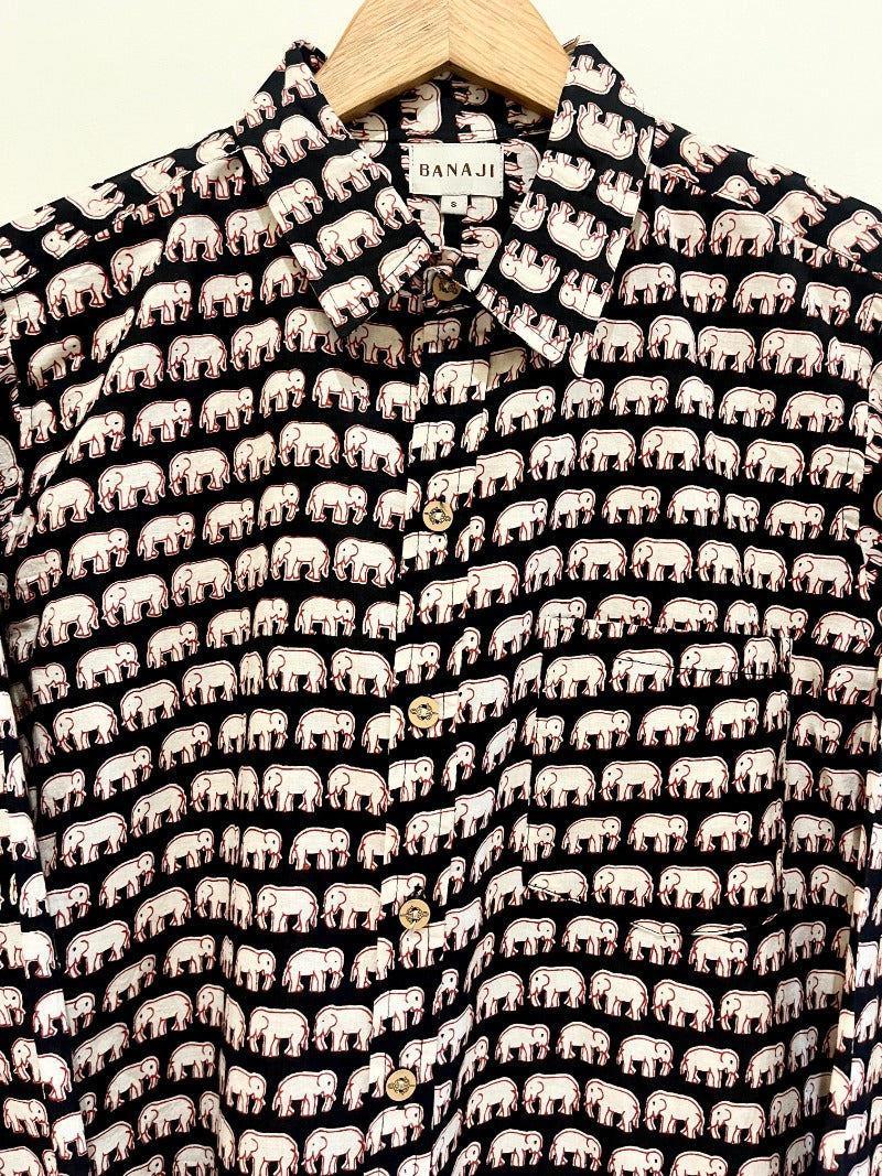 COTTON BLOCK PRINTED FULL SLEEVE SHIRT