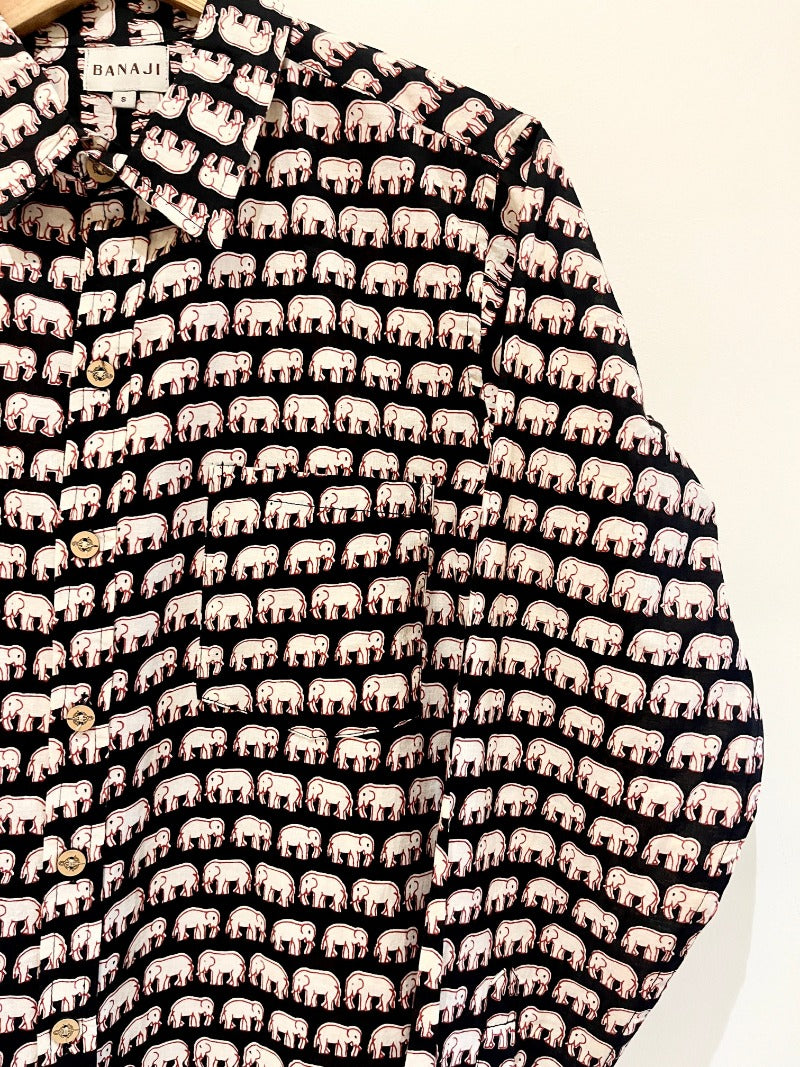 COTTON BLOCK PRINTED FULL SLEEVE SHIRT