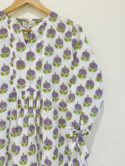 Block Printed Short Top