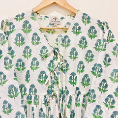 Block Printed Short Top