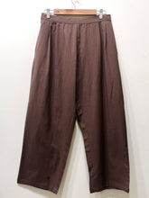 Coffee Brown Wide Leg Cotton Pants