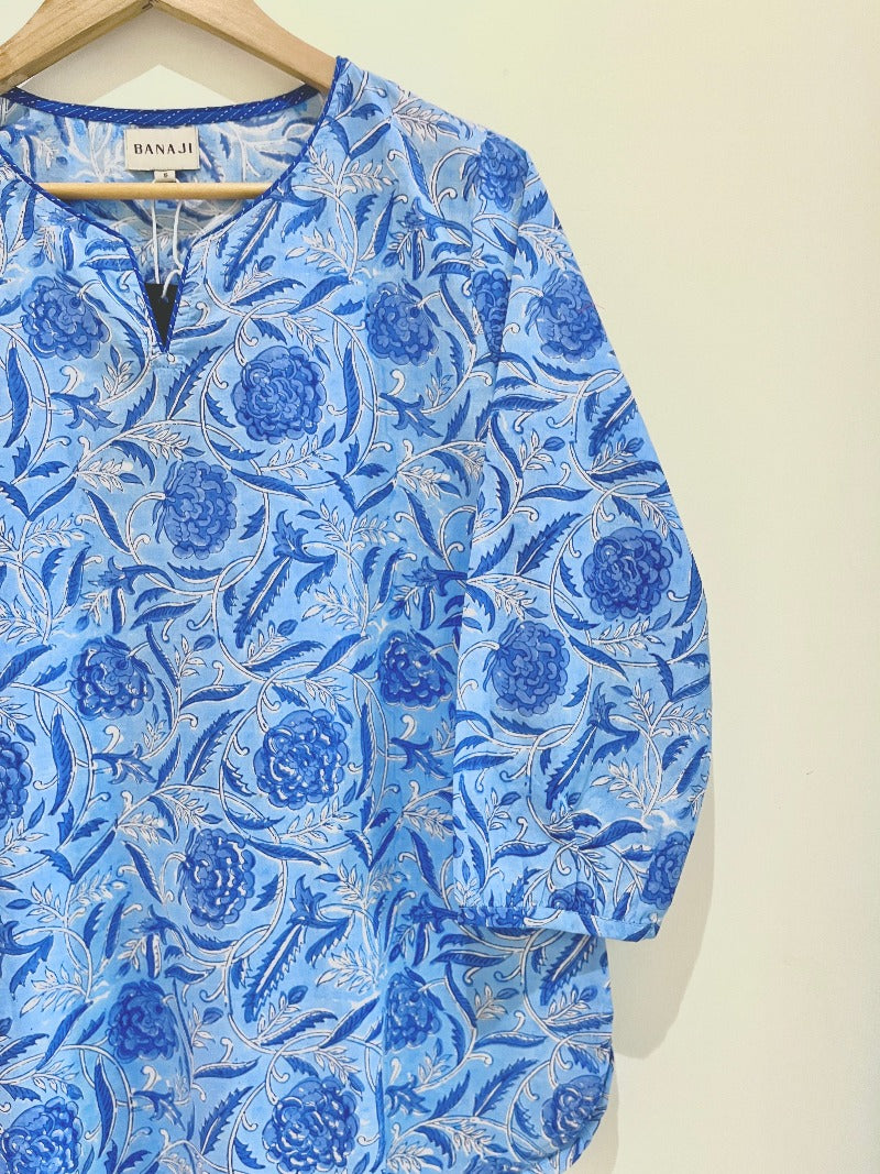 Printed Cotton Short Kurti