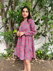 Mystic Rose Tiered Dress