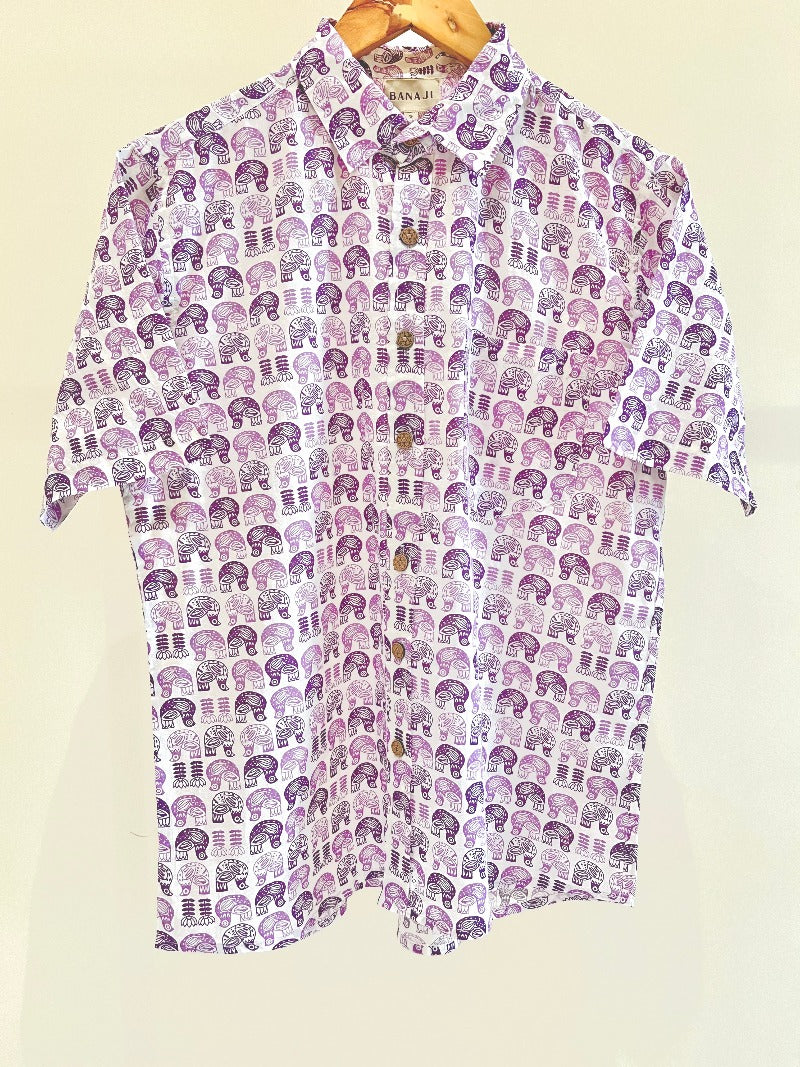 COTTON PRINTED HALF SLEEVE SHIRT
