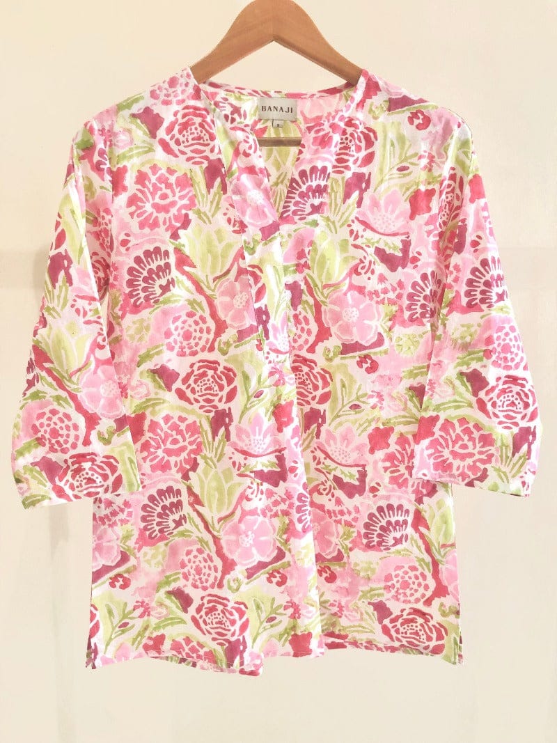 Block Printed Cotton Short Top