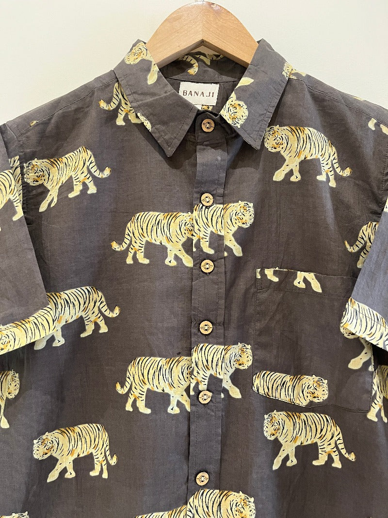 COTTON PRINTED HALF SLEEVE SHIRT