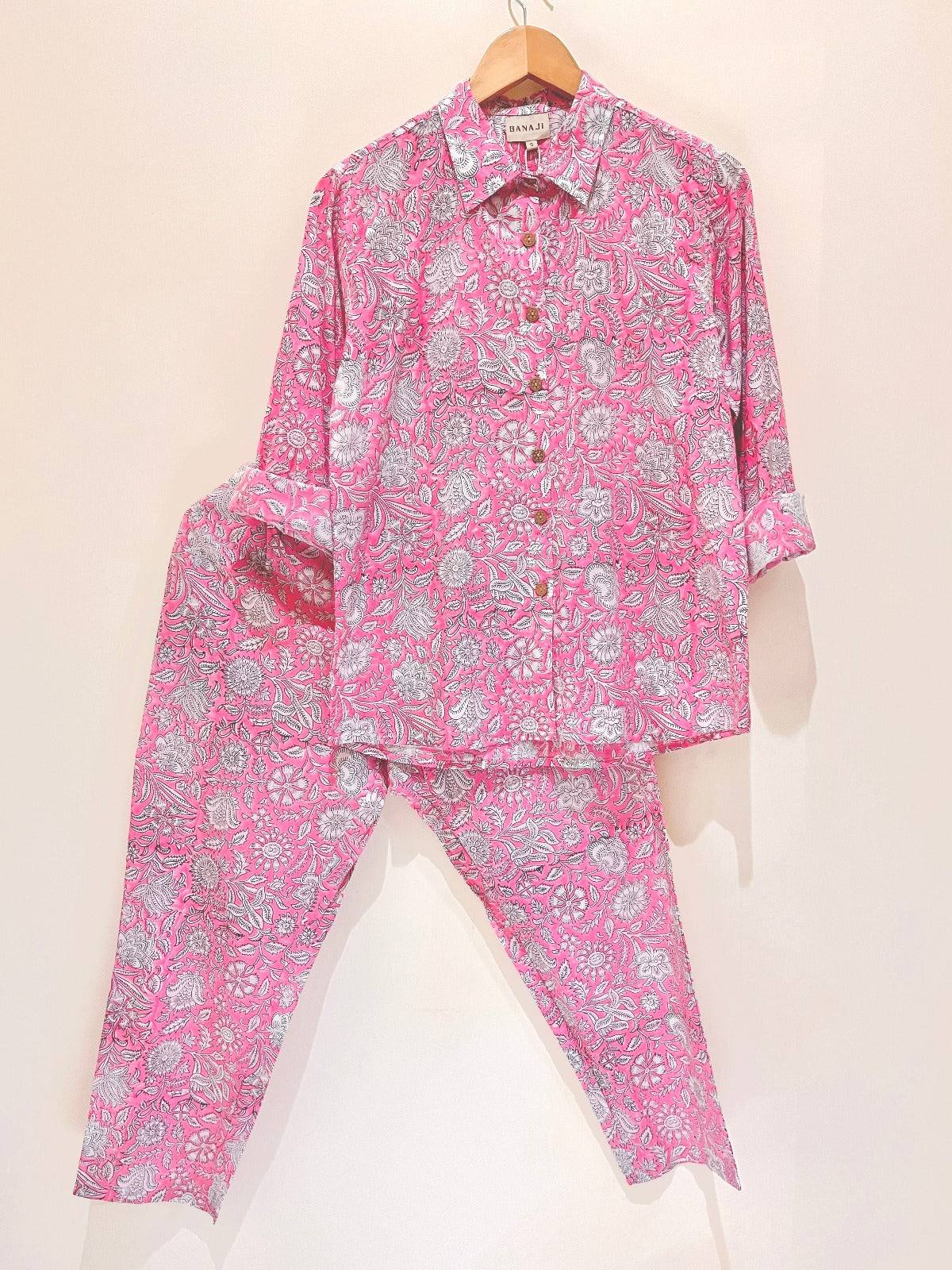 Pink Floral Jaal Printed Co-ord Set
