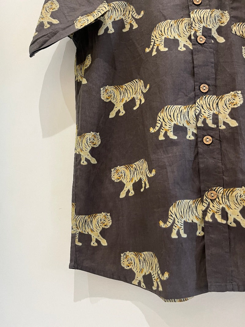 COTTON PRINTED HALF SLEEVE SHIRT