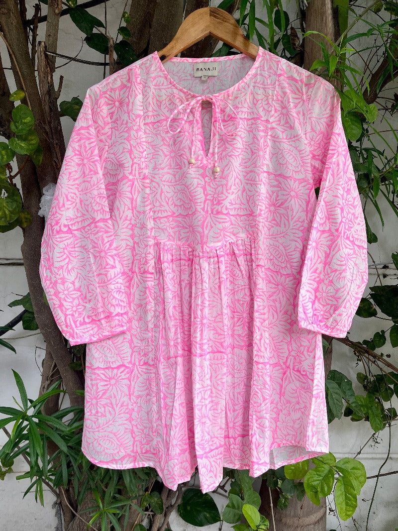Block Printed Cotton Short Top