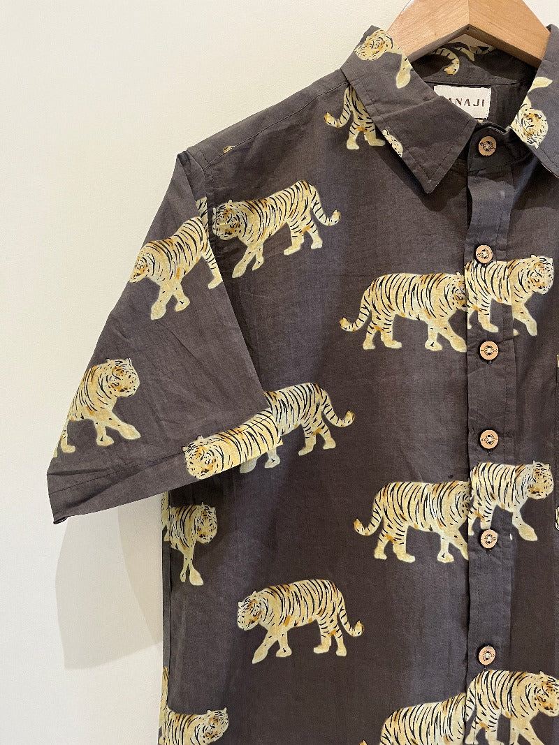 COTTON PRINTED HALF SLEEVE SHIRT