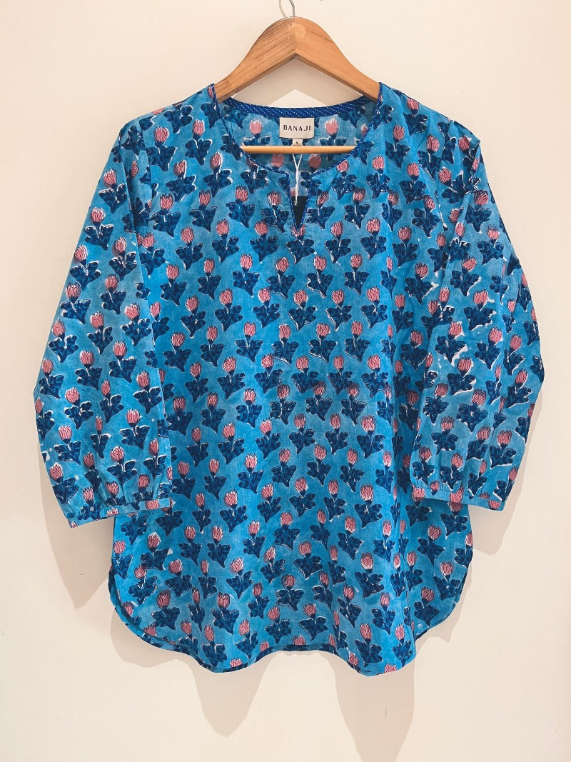 Printed Cotton Short Kurti