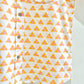 Orange Triangle Cotton Block Printed Half Sleeve Shirt