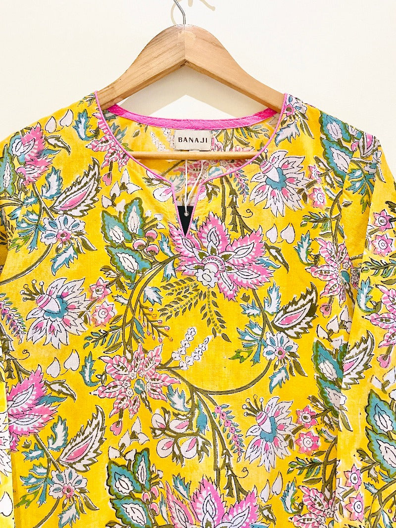 Printed Cotton Short Kurti