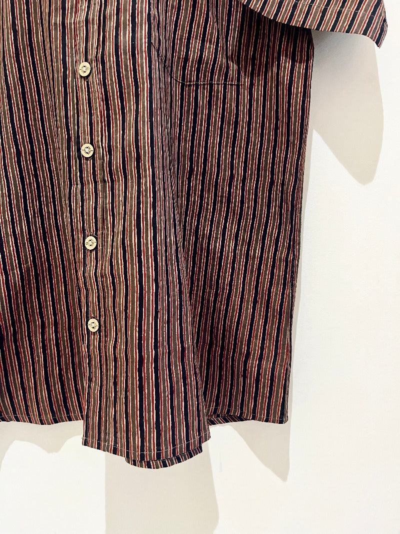 COTTON BLOCK PRINTED HALF SLEEVE SHIRT