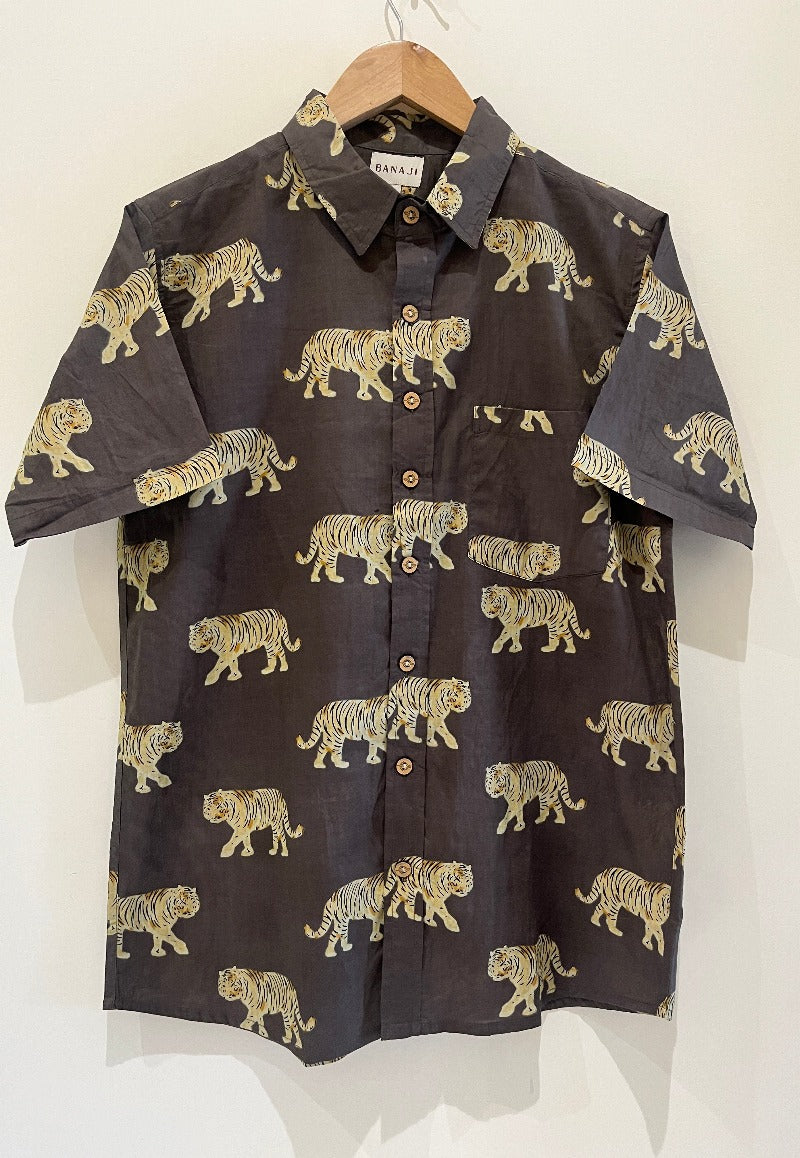 COTTON PRINTED HALF SLEEVE SHIRT