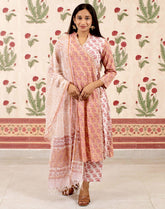 Lotus Bloom Kurta Pant Set with Dupatta
