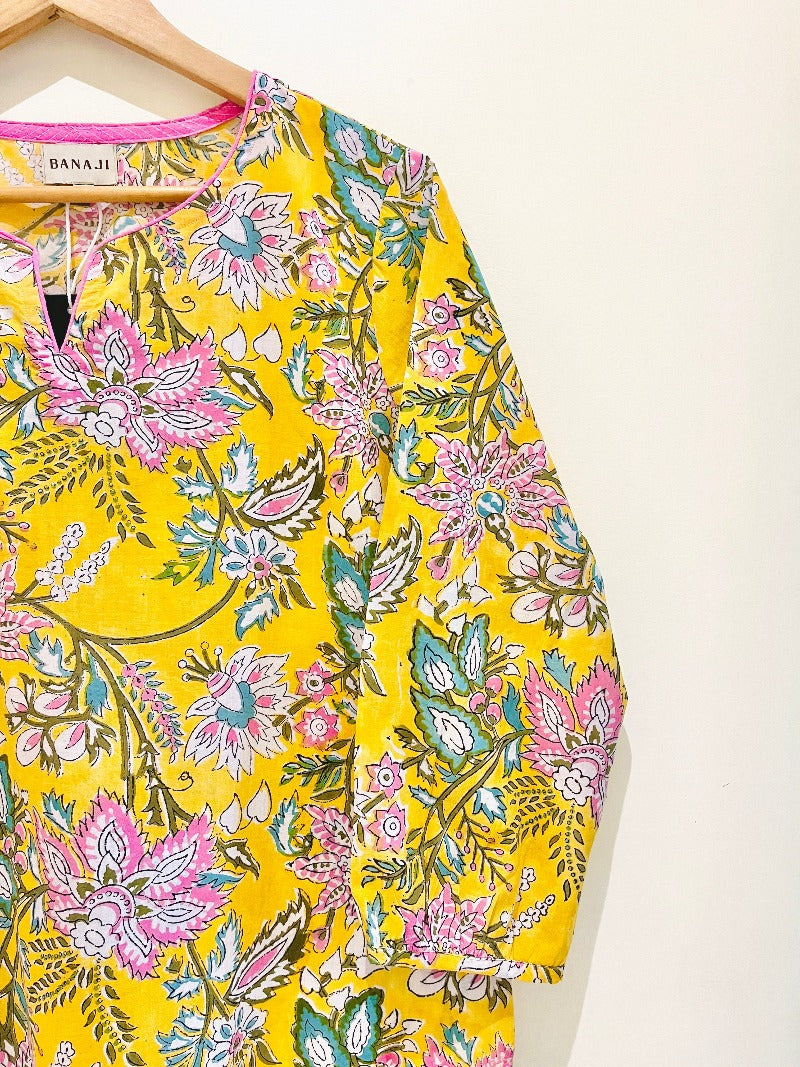 Printed Cotton Short Kurti