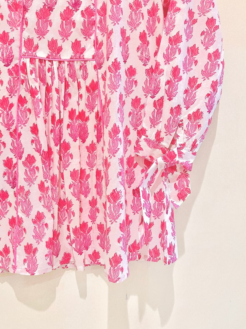 Block Printed Cotton Short Top