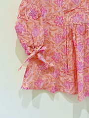 Block Printed Short Top