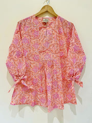 Block Printed Short Top