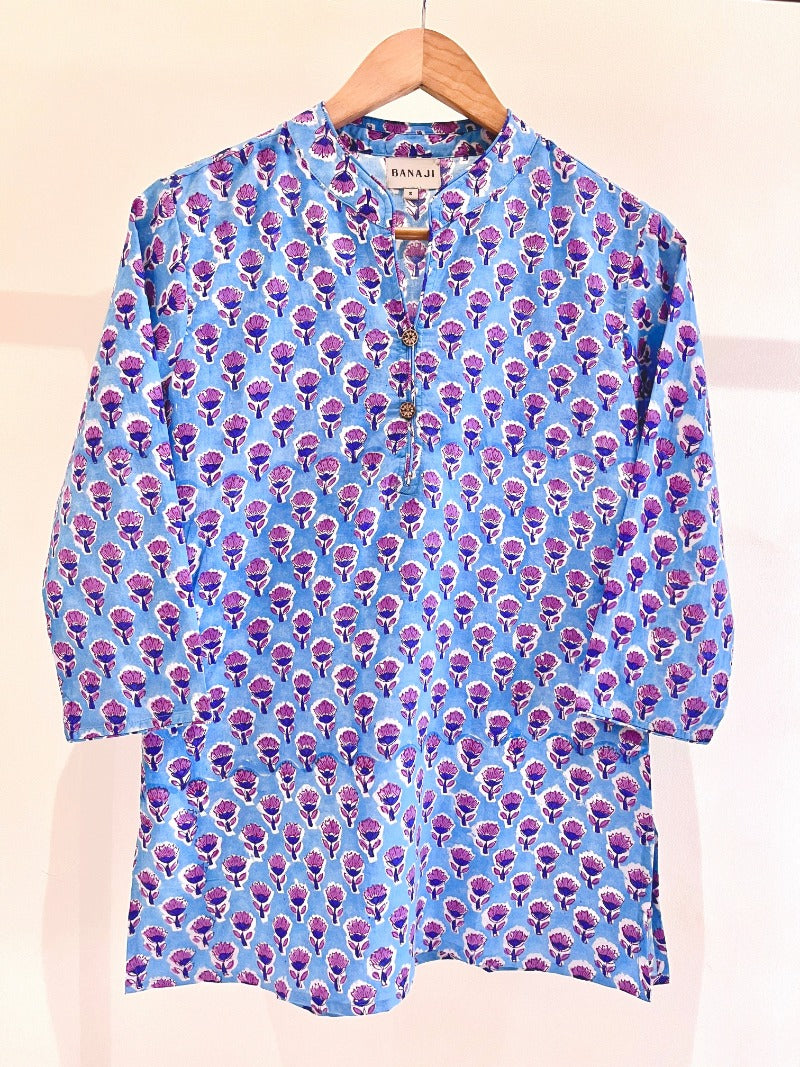 Block Printed Short Kurti