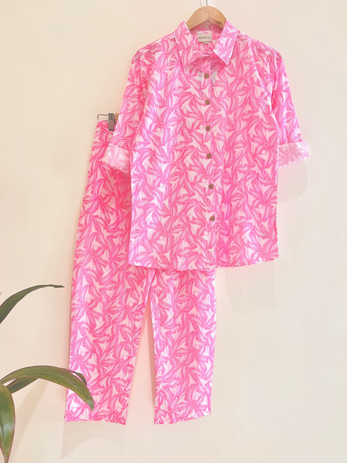 Pink Figure Printed Co-Ord Set