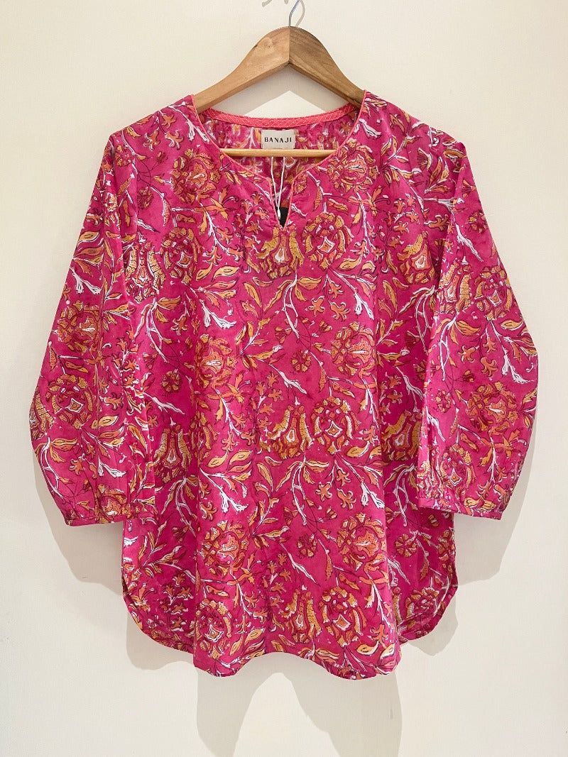 Printed Cotton Short Kurti