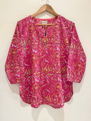 Block Printed Short Kurti