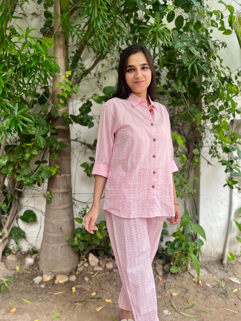 Pink Hues Delight Cotton Co-ord Set