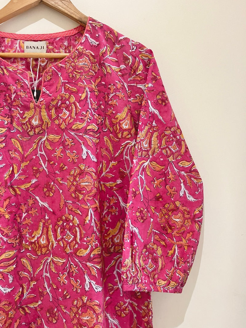 Printed Cotton Short Kurti