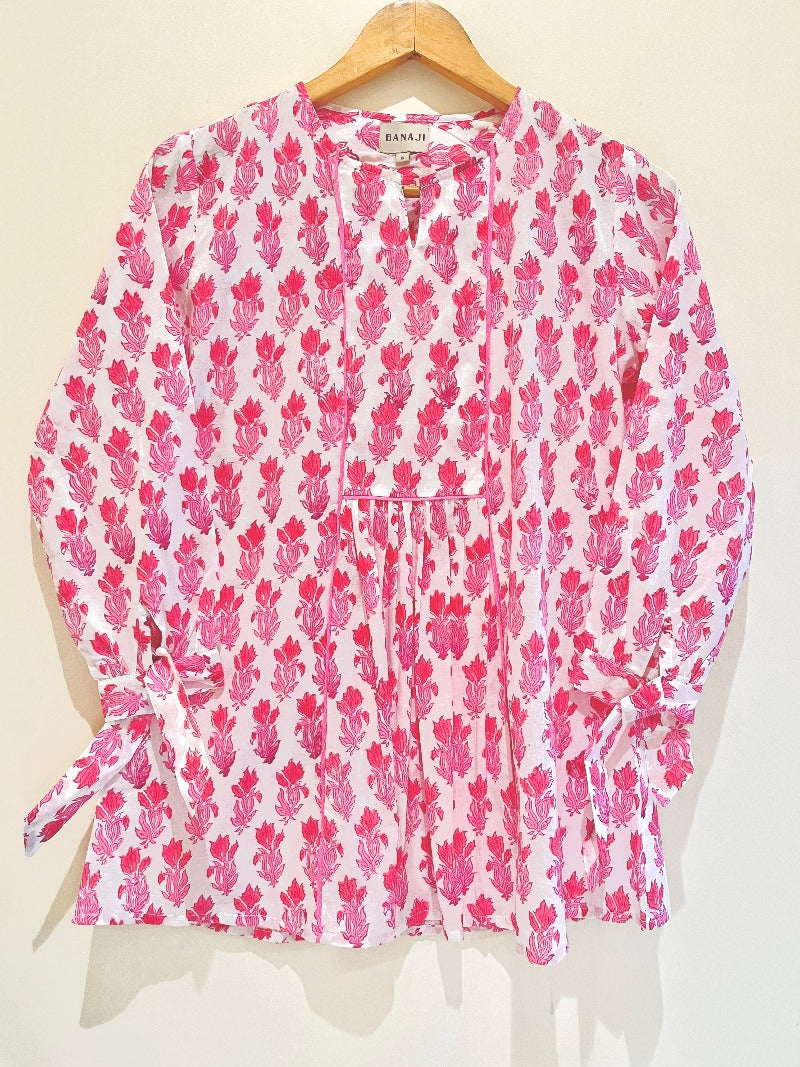 Block Printed Cotton Short Top
